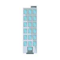 edificio plano icono vector