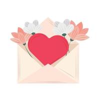 envelope with heart vector