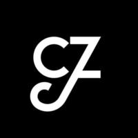 CZ letter logo design on black background. CZ creative initials letter logo concept. cz letter design. CZ white letter design on black background. C Z, c z logo vector