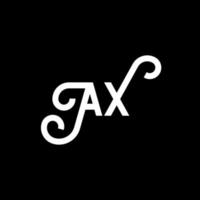 AX letter logo design on black background. AX creative initials letter logo concept. ax letter design. AX white letter design on black background. A X, a x logo vector