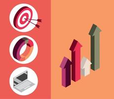 isometric set investment vector