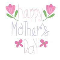 mothers day text design vector