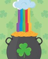 st patricks day cauldron vector