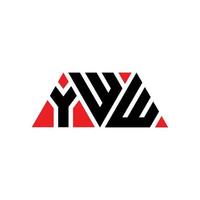 diseño de logotipo de letra triangular yww con forma de triángulo. monograma de diseño del logotipo del triángulo yww. plantilla de logotipo de vector de triángulo yww con color rojo. logotipo triangular yww logotipo simple, elegante y lujoso. yww