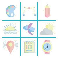 design elements icons vector