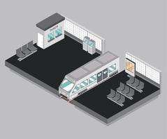 subway station isometric vector