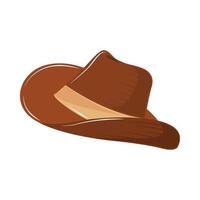 icono de sombrero de vaquero vector