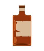 whisky bottle drink vector