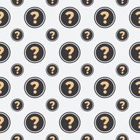 question in circle seamless pattern template vector