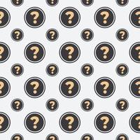 question in circle seamless pattern template vector