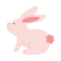 rabbit cartoon icon vector