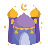 arabic mosque cartoon vector