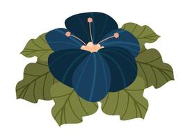 icono de flor plana vector