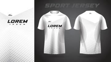 diseño de camiseta deportiva de camiseta blanca vector