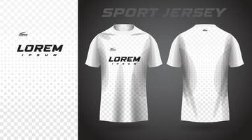 diseño de camiseta deportiva de camiseta blanca vector