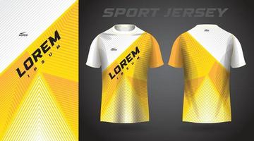 yellow t-shirt sport jersey design vector