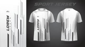 diseño de camiseta deportiva de camisa blanca vector