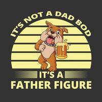 Creative father day vector design and father day tshirt design