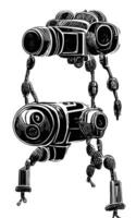 Robot Concept Art Assets Sci-Fri Collection Vol. 1 vector