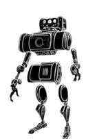 Robot Concept Art Assets Sci-Fri Collection Vol. 1 vector