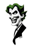 Joker Comic Portrait Halloween Collection Vol1 vector