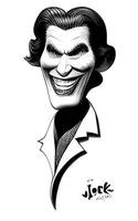 Joker Comic Portrait Halloween Collection Vol1 vector