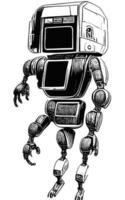 Robot Concept Art Assets Sci-Fri Collection Vol. 1 vector