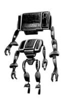 Robot Concept Art Assets Sci-Fri Collection Vol. 1 vector