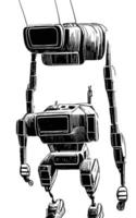 Robot Concept Art Assets Sci-Fri Collection Vol. 1 vector