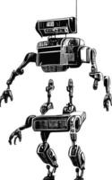 Robot Concept Art Assets Sci-Fri Collection Vol. 1 vector