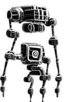 Robot Concept Art Assets Sci-Fri Collection Vol. 1 vector