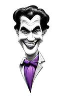 Joker Comic Portrait Halloween Collection Vol1 vector