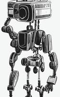 Robot Concept Art Assets Sci-Fri Collection Vol. 1 vector