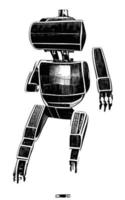 Robot Concept Art Assets Sci-Fri Collection Vol. 1 vector