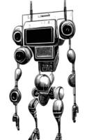 Robot Concept Art Assets Sci-Fri Collection Vol. 1 vector