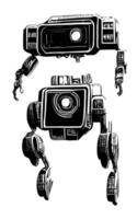 Robot Concept Art Assets Sci-Fri Collection Vol. 1 vector