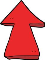 cartoon pointing arrow vector