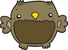 cartoon owl icon vector