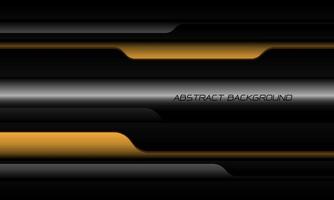 Abstract yellow grey black metallic overlap cyber shadow geometric design modern luxury futuristic technology background vector