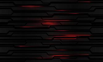 Abstract red circuit line technology on grey design modern futuristic background vector