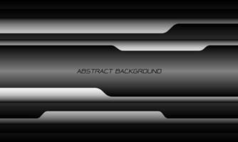 Abstract white grey black metallic overlap cyber shadow geometric design modern luxury futuristic technology background vector