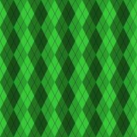 diseño sin costuras de patrón verde argyle vector