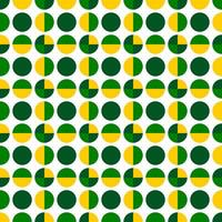 seamless pattern with yellow green circles vector