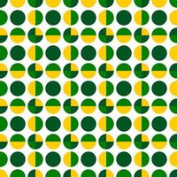 seamless pattern with yellow green circles vector