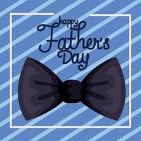 happy fathers day lettering frame vector