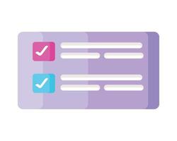 check list card vector