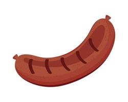 delicious sausage food vector