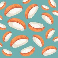 nigiri sushi Japanese pattern vector