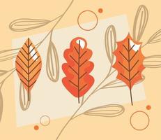 autumn season template vector