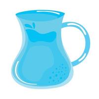 jug with fresh water vector